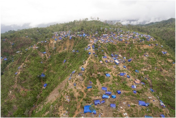 Aktivitas penambangan cinnabar di Gunung Tembaga, Desa Iha Luhu, Seram Bangian Barat (2017). Foto: Rekam Nusantara Foundation