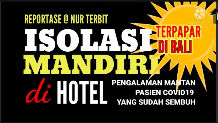 Thumbnail konten video di channel YouTube Nur Terbit saat anak diisolasi mandiri di hotel (foto Nur Terbit)