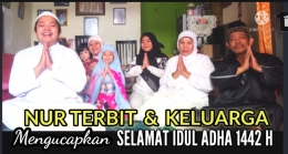 Thumbnail konten video keluarga saat Idul Adha di channel YouTube Nur Terbit (foto Nur Terbit)