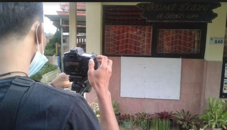 Proses pengambilan video profil Desa Bulukerto Sumber: Dokumentasi Penulis