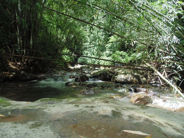 Air Sungai berasal dari air terjun/foto Fatmi Sunarya