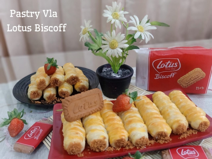 Ilustrasi Pastry Vla Lotus Biscoff | Dokpri