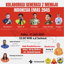 Webinar Indonesia Emas 2045/DOKPRI