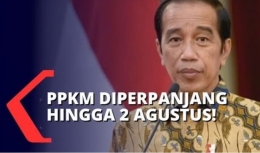 Presiden Joko Widodo Mengumumkan Perpanjangan PPKM Level 4 | Sumber KompasTV