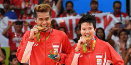 Tontowi Ahmad/Liliyana Natsir, mantan pasangan bulutangkis ganda campuran Indonesia  menggigit medali emas di Olimpiade 2016 lalu (Foto: bolanet).