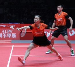 Pasangan China, Zheng Siwei/Huang Yaqiong yang menjadi lawan Praveen/Melati diperempat final (Foto BWFbadminton.com). 