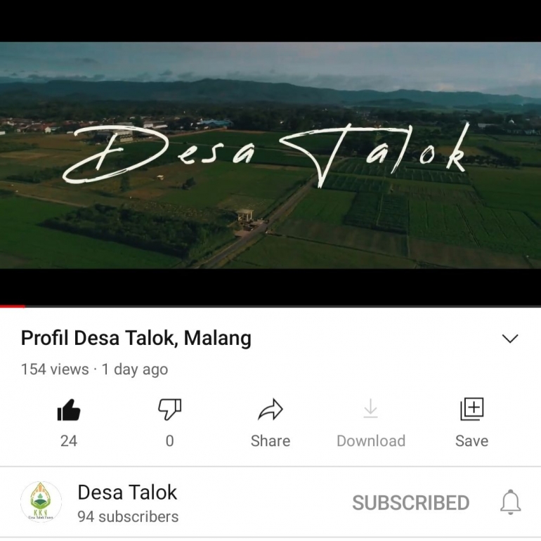 Channel Youtube Desa Talok/dokpr