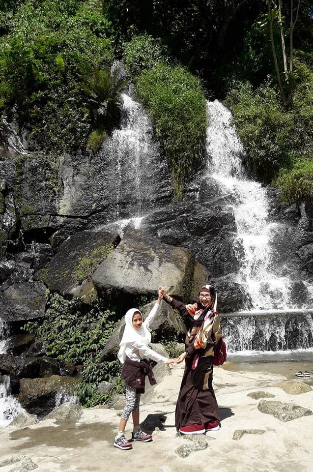 Indahnya suasana alami di lokasi air terjun dekat perkebunan teh Sidamanik Pematang Siantar