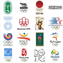 Logo-logo Olimpiade. Sumber: www.weandthecolor.com