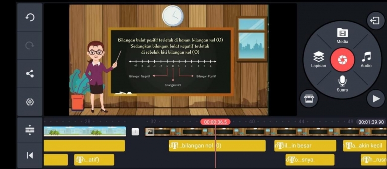 Pembuatan Video Pembelajaran Menggunakan Aplikasi Kine Master (dokpri)