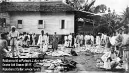 Pasar Karet di Paringin, Kalimantan Selatan tahun 1925