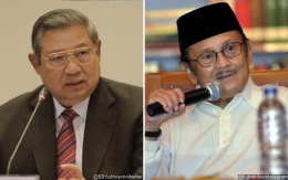 SBY dan B.J. Habibie. Sumber: Instagram dan Twitter