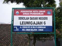 Lokasi SD Negeri Leuwigajah 6 Cimahi (Dokpri)