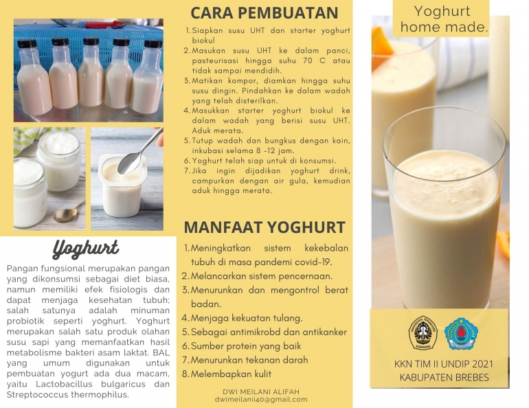Leaflet Yoghurt/dokpri