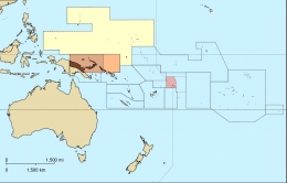 Peta koloni dan protektorat Jerman di Samudra Pasifik (Sumber: https://commons.wikimedia.org/wiki/File:German_Pacific.svg)