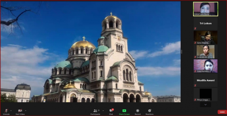 Sakah Satu Ikon Wisata Bulgaria (Sumber Foto: Cuplikan Layar Zoom Koteka)