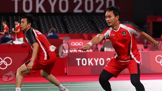 Ganda Putra Indonesia, Hendra Setiawan/Mohammad Ahsan akan tampil di babak semifinal sore nanti/Foto: REUTERS/HAMAD I MOHAMMED 