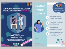 Poster Ajakan dan Manfaat Vaksin (Sumber: Dokumentasi Pribadi) 