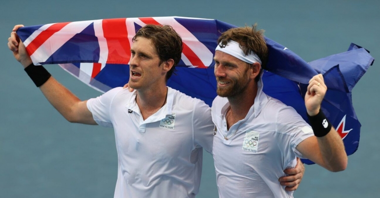 Marcus Daniell dan Michael Venus berhasil membawa penghargaan untuk cabor tenis bagi Selandia Baru (Tennis Majors)