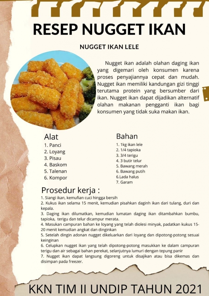Mahasiswi KKN UNDIP Berikan Pelatihan Pembuatan Nugget Ikan ...
