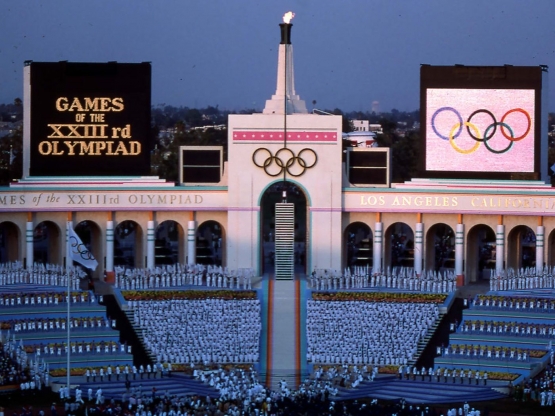 Olimpiade Los Angeles 1984. Sumber: Getty / www.history.com