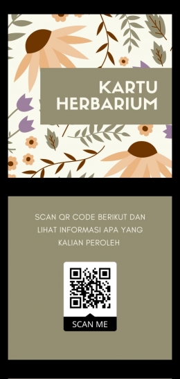 Media edukasi kartu herbarium (Dok.pribadi)