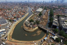 Ilustrasi, Sungai Ciliwung di Jakarta. Sumber: Kompas