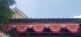 Umbul-umbul Merah-Putih menyambut hari Kemerdekaan RI (Foto : dokpri)