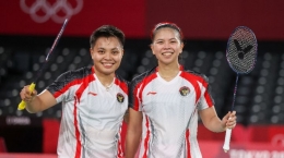 Greysia Polli dan Apriyani Rahayu berhasil menang di final Olimpiade Tokyo 2020 (Dok. BadmintonPhoto)