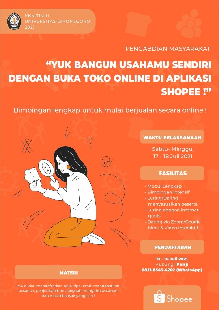 Bentuk pamflet yang digunakan untuk mempromosikan edukasi kepada warga di Dusun Kanggan (Sumber: Dokumentasi Pribadi Penulis)