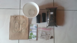 Paket growing kit sayuran yang dibagikan 