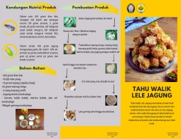 Gambar Leaflet Pembuatan Tahu Walik Lele Jagung (dokpri)