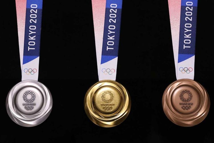 medali olimpiade Tokyo 2020 (sumber: tekno.kompas.com)