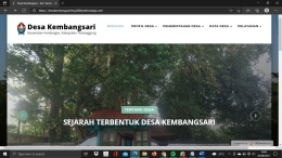 Tampilan Website Desa Kembangsari (Dokpri)