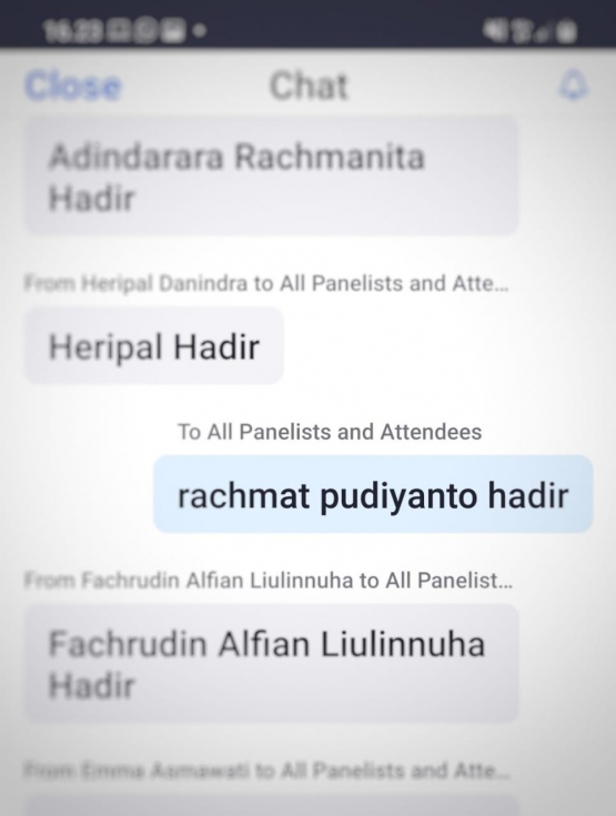 Rachmat Pudiyanto aka Rahab Ganendra hadir dong hehee. (Screenshot Rachmat PY)