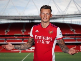 Ben White, rekrutan baru Arsenal. (via premierleaguenewsnow.com)