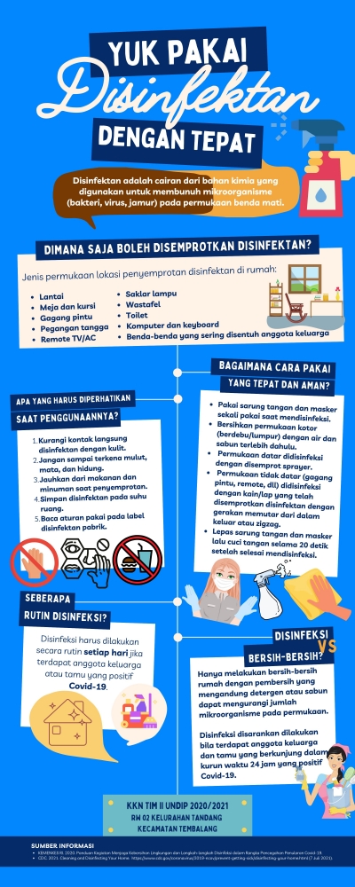 Gambar 1. Infografis cara pemakaian disinfektan di rumah dengan tepat (dokpri)