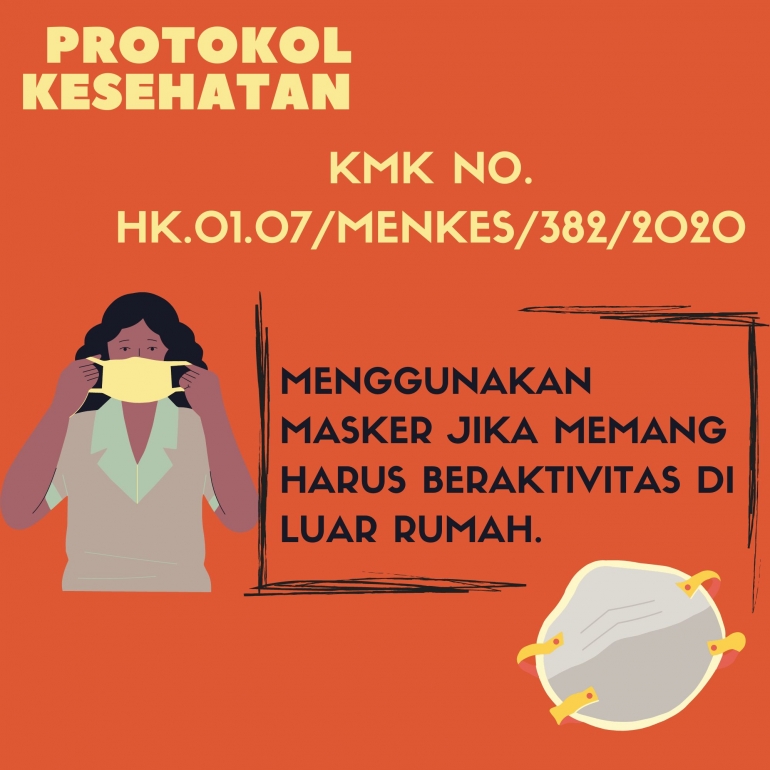 Contoh Poster Protokol Kesehatan (Dok. pribadi)