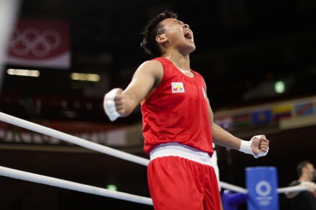 Nesthy Petecio Berhasil Meraih Perak untuk Filipina dalam Olimpiade Tokyo 2020 - Sumber : kompas.com