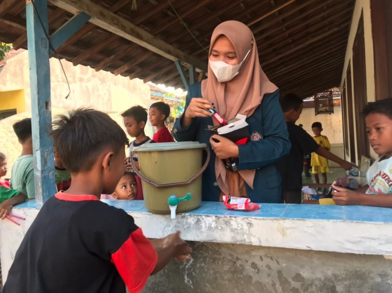  Dokumentasi Edukasi Cuci Tangan di Desa Ngadem, Kec. Rembang, Kab. Rembang, Jawa Tengah
