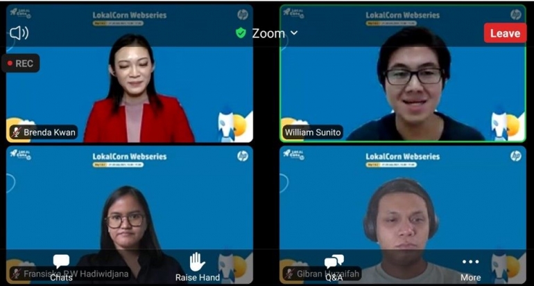 Sejumlah pemateri di hari pertama webseries, Selasa, 27 Juli 2021: screenshot dari zoom meeting.