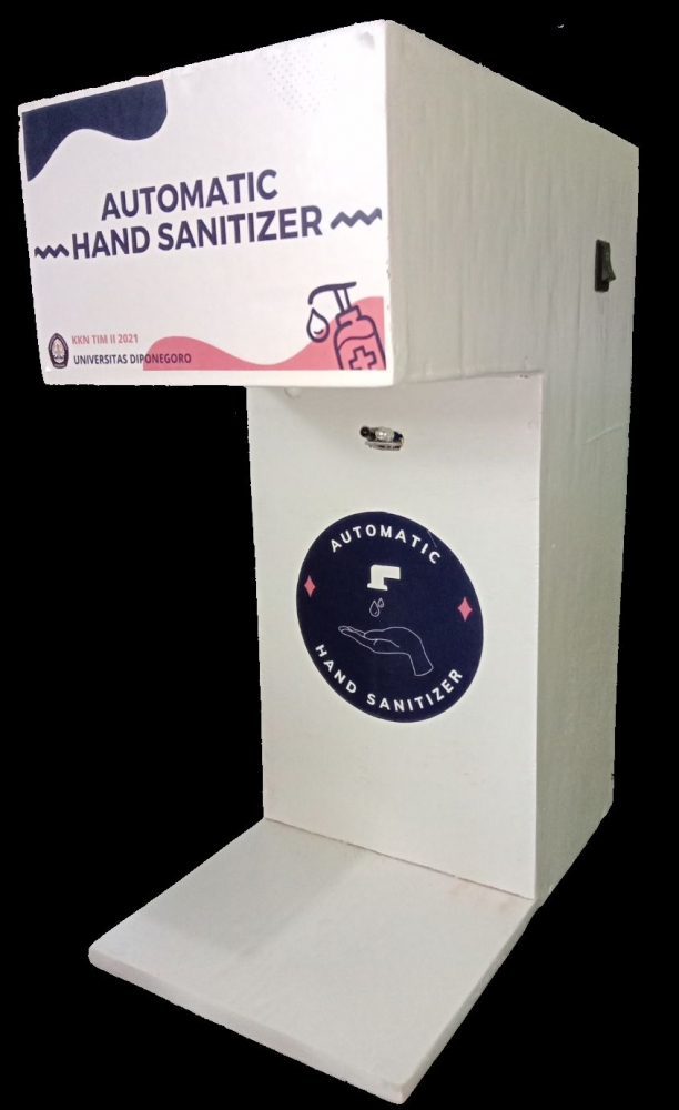 Alat Hand Sanitizer Otomatis dengan Sistem Touchless (Sumber : Penulis)