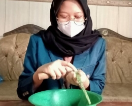 Pembuatan  minuman imunostimulan  Lidah buaya (dokpri)