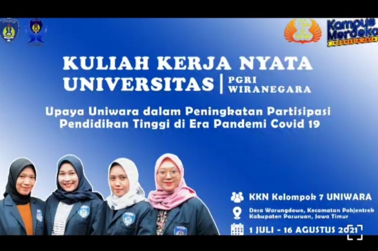 Mahasiswa KKN-Dr Universitas PGRI Wiranegara Adakan Pelatihan Pembuatan Limbah Rumah Tangga