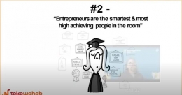Salah satu anggapan yang keliru terkait entrepreneur: slide presentasi