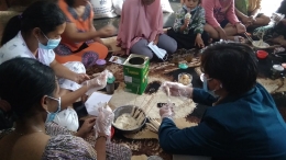 Praktik Pembuatan Sempol Lele oleh Peserta Pelatihan/dokpri