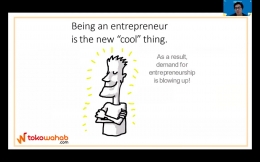 Apakah menjadi Entrepreneurs terlihat keren? (sumber : Youtube LokalCorn)