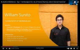 Profile William Sunito (sumber : Youtube LokalCorn)