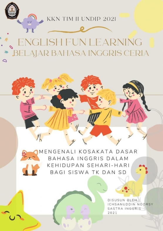 Booklet Materi Program Edukasi Kreatif Bahasa Inggris (10 halaman). Dokpri