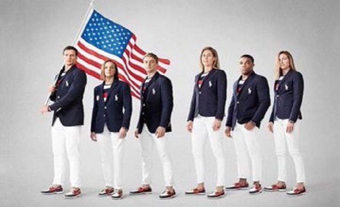 Seragam pakaian kontingan USA di Olimpiade Tokyo 2020 /Twitter /@amyOscorpio